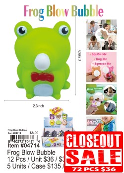 Frog Blow Bubble